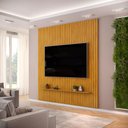 Ver imagem 1 de Painel para Tv até 75 Polegadas Ripado Dj Móveis Trento 250 Cedro