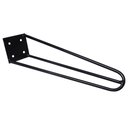 Ver imagem 6 de Kit 18 Pés de Metal 25 CM Hairpin Legs Mesas de Centro Puffs Preto