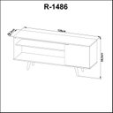 Ver imagem 6 de Rack para TV até 42 Polegadas 136cm 1 Porta R1486 Marrom