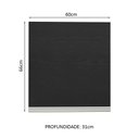 Ver imagem 3 de Armário de Cozinha Aéreo 60 cm 1 Porta Rustic/Preto Glamy Madesa