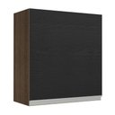 Ver imagem 1 de Armário de Cozinha Aéreo 60 cm 1 Porta Rustic/Preto Glamy Madesa