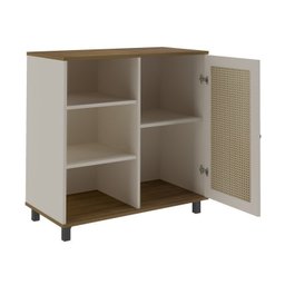 Kit 3 Peças com Rack para TV até 75 Polegadas Buffet e Mesa de Centro Memphis Saara Artely - 10