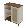 Kit 3 Peças com Rack para TV até 75 Polegadas Buffet e Mesa de Centro Memphis Saara Artely - 11