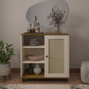 Ver imagem 4 de Kit 3 Peças com Rack para TV até 75 Polegadas Buffet e Mesa de Centro Memphis Saara Artely