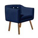Ver imagem 7 de Kit Sofá 02 Lugares e 02 Poltronas Julia Azul com Strass