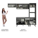 Ver imagem 7 de Armário De Cozinha Completa 260cm Cinza Nice 04 Cinza