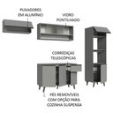 Ver mais imagens de Armário De Cozinha Completa 260cm Cinza Nice 04 Cinza