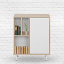 Ver imagem 1 de Armário Para Escritório Baixo 1 Porta 5 Nichos Colab