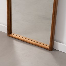 Espelho Oval de Base Reta com Moldura Magnólia 160cmx49cm CabeCasa MadeiraMadeira - 9