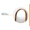 Espelho Oval de Base Reta com Moldura Magnólia 160cmx49cm CabeCasa MadeiraMadeira - 3