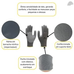 Luva Petroleira SS1006 Látex Super Safety (24 Pares) 7 - 2