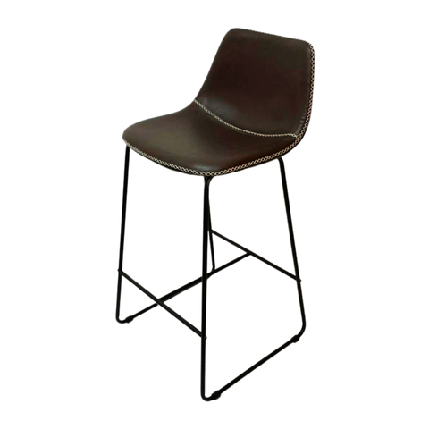 Banqueta para Cozinha 99cm x 44cm Verner Marrom Café/Preto