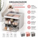 Ver imagem 6 de Organizador de Mesa Yeet Coelhinho com 2 Gavetas Empilhável 15 x 13 x 11 cm