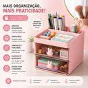 Ver imagem 5 de Organizador de Mesa Yeet Coelhinho com 2 Gavetas Empilhável 15 x 13 x 11 cm