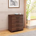 Ver imagem 1 de Cômoda 4 Gavetas Linha Ouro Madeira Maciça 2250wn Café Finestra