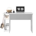 Ver imagem 5 de Mesa Para Computador Escritório e Gamer 2 Prateleiras Escrivaninha Branco - Qmovi