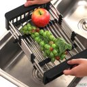 Ver imagem 3 de Cuba Inox 304 Quadrada Gourmet Plana Cozinha 500x400 com Lixeira 5l e Acessórios Eurocubas Sq500