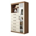 Ver imagem 3 de Multi-Cômoda 1 Porta 6 Gavetas Marabá com Espelho