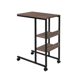 Mesa Lateral Apoio Bit Com Rodízios Tampo BP - 4 Mesa Lateral Apoio Bit Com Rodízios Tampo BP - 4