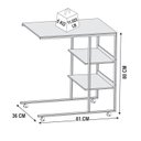 Ver imagem 3 de Mesa Lateral Apoio Bit Com Rodízios Tampo BP