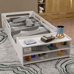 Cama Montessoriana Infantil Padrão Solteiro e Nicho - 2