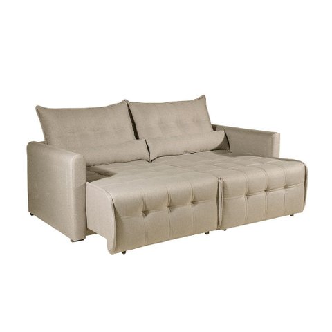 Sofá Cama Império Retrátil Linho Bom Pastor