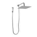 Ver imagem 3 de Ducha Inox 304 25x25 Cm C/ Desviador e Chuveirinho de Mão