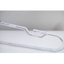 Ver imagem 2 de Kit 10 Cabides de Roupas Grandes De Acrílico Roupas Plus Size Cavado Antideslizante Grosso 43 cm