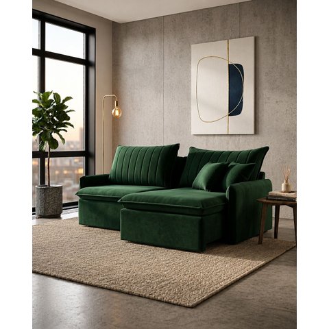 Sofá Madri Caixa Zero 180m - Verde