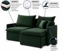 Ver imagem 2 de Sofá Madri Caixa Zero 180m - Verde