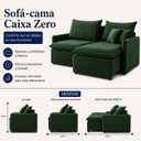 Ver imagem 3 de Sofá Madri Caixa Zero 180m - Verde