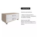 Ver imagem 4 de Gaveteiro com Rodinhas 60cm 2 Gavetas para Banheiro Quarto Balcão com Rodízios