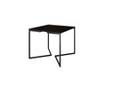 Ver imagem 3 de Mesa Industrial Base Ferro Preto em V Tampo 90x90 Preto 4 Cadeiras Eames Madeira Assento Preto