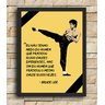 Quadro com Moldura Bruce Lee - 10.000 Chutes - Grande - 1