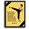 Quadro com Moldura Bruce Lee - 10.000 Chutes - Grande - 2