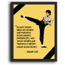 Ver imagem 2 de Quadro com Moldura Bruce Lee - 10.000 Chutes - Grande