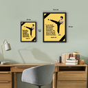 Ver imagem 3 de Quadro com Moldura Bruce Lee - 10.000 Chutes - Grande