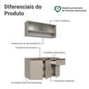 Ver imagem 5 de Armário de Cozinha Compacta 120 Cm Suspensa Crema Nice Madesa 04