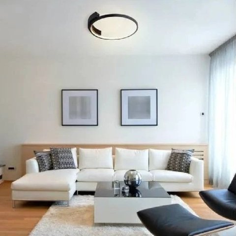 Luminária Plafon Bambolê 50cm 1x30w 3000k 1024lm