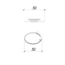 Ver imagem 5 de Plafon Bambolê 50cm 1x30w 3000k 1024lm