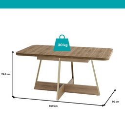 Conjunto Sala de Jantar 6 Cadeiras Charlotte Carraro - 3
