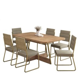Conjunto Sala de Jantar 6 Cadeiras Charlotte Carraro - 2