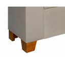 Ver imagem 5 de Recamier Baú Berlin 1,30m Decorativo Premium para Cama Casal Estilo Closet Estofado Cor Bege