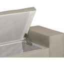 Ver imagem 3 de Recamier Baú Berlin 1,30m Decorativo Premium para Cama Casal Estilo Closet Estofado Cor Bege