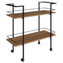 Ver imagem 1 de Carrinho Bar Industrial com Rodizios P1036 Mell Preto Pp Milani Store Mell