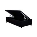 Ver imagem 1 de Cama Box Baú Solteiro Universal Courano Black (88x188x35) - Costa Rica