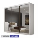 Ver imagem 5 de Guarda Roupa com Espelho 3 Portas 6 Gavetas São Paulo Gold