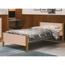 Ver imagem 2 de Cama Babá Solteiro Simba Rosa Fosco com Madeira - MoveisAqui