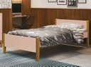 Ver imagem 2 de Cama Babá Solteiro Simba Rosa Fosco com Madeira - MoveisAqui