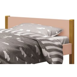 Cama Babá Solteiro Simba Rosa Fosco com Madeira - MoveisAqui - 4